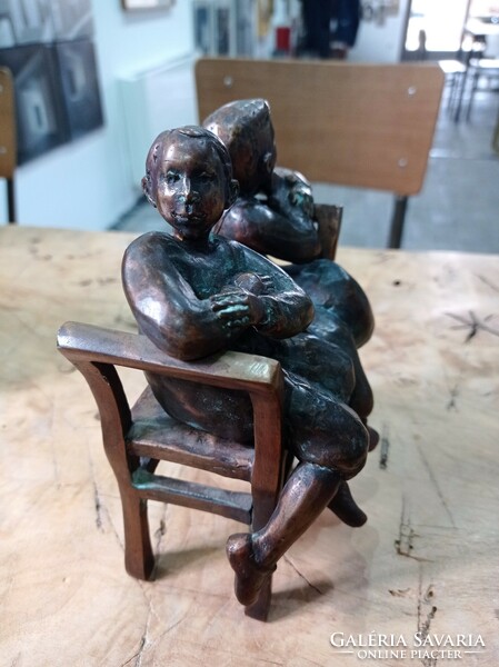 Kutas László bronze sculpture