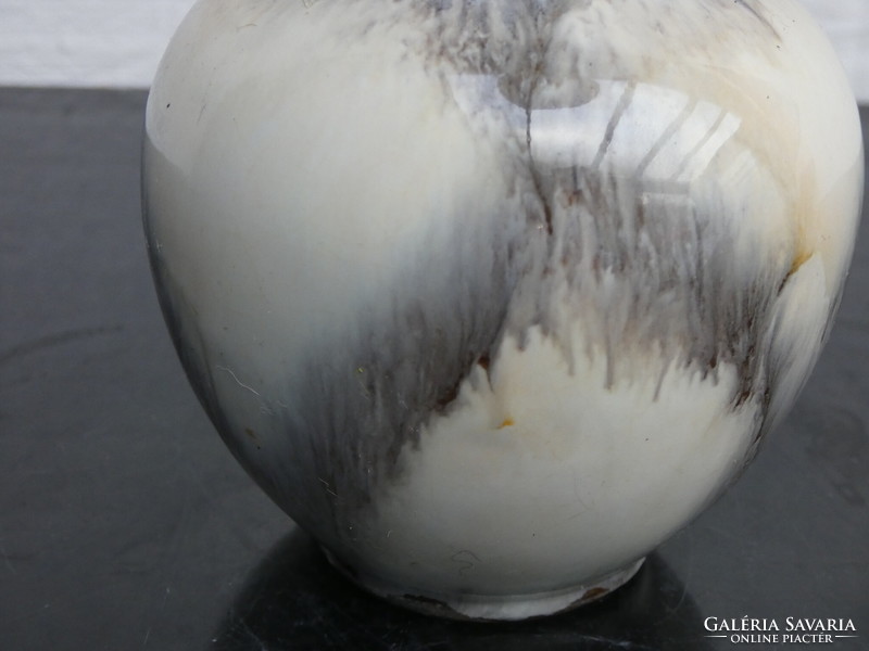 Ü-keramik (uebelacker) ceramic gray marble glazed vase with model number 359/9, 1950s.