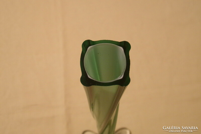 Action! Glass vase single strand vase twisted 8x8x40cm
