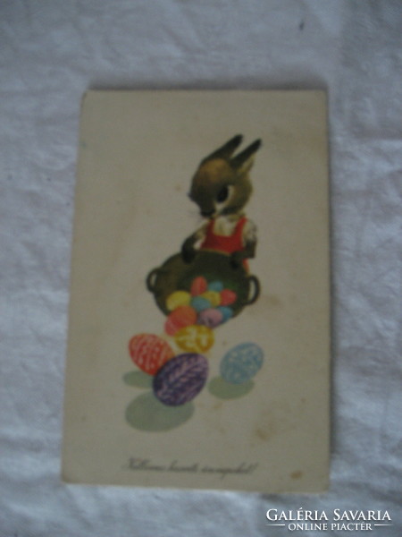 Old Easter postcard drawing by András Máté