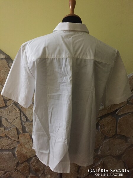 Sopron clothing factory military white short-sleeved women's shirt blouse 46 new