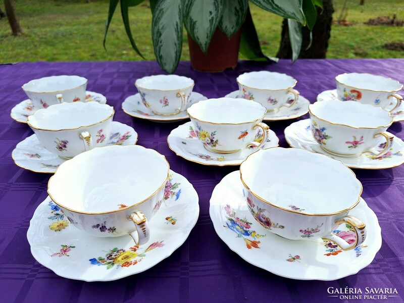 Meissen tea set for 9 people