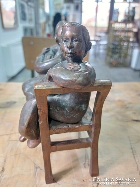 Kutas László bronze sculpture