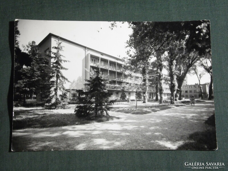 Postcard, balaton doll, Sot resort, view, detail