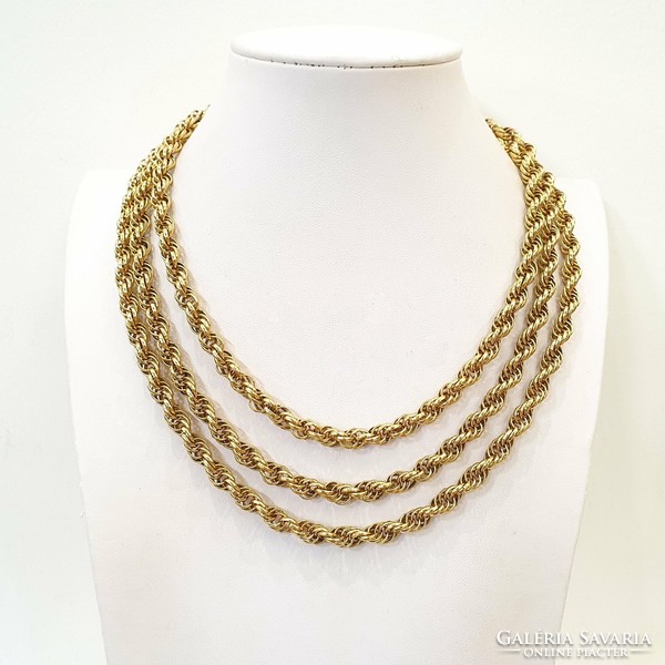 Monet new york 1960's 18kt gold plated marked necklace