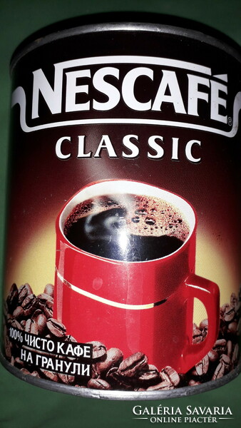 1999 Retro nescafé classic instant coffee metal plate round box flawless 13x10 cm as shown in the pictures