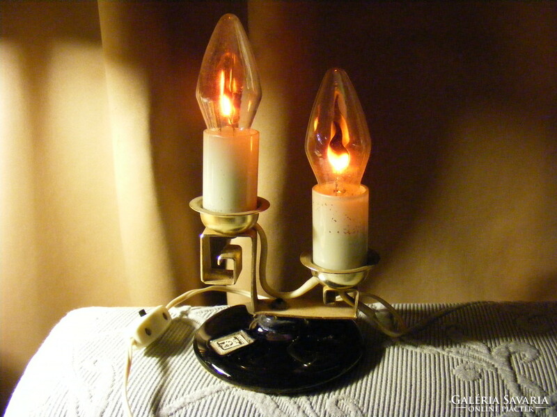 Retro Russian candle-shaped table lamp