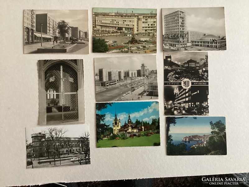 9 postcards. (G).