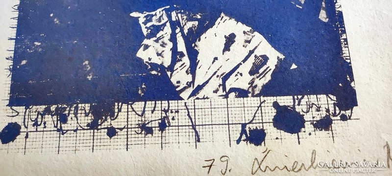 Róbert Šwierkiewicz (1942-2019) 31x63 cm screen print 1979