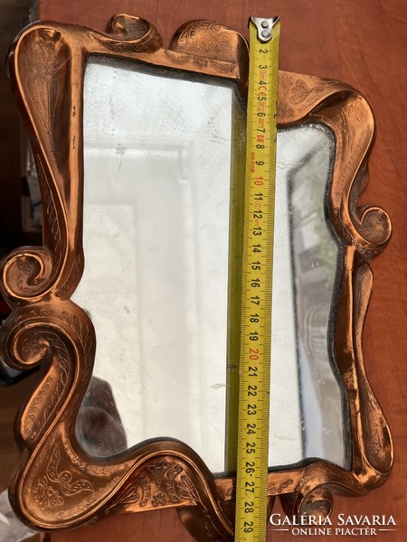 Copper framed mirror!