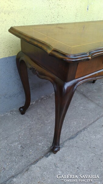 Console table in baroque style with 2 drawers