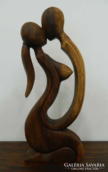 Erotic abstract wooden sculpture / ornament