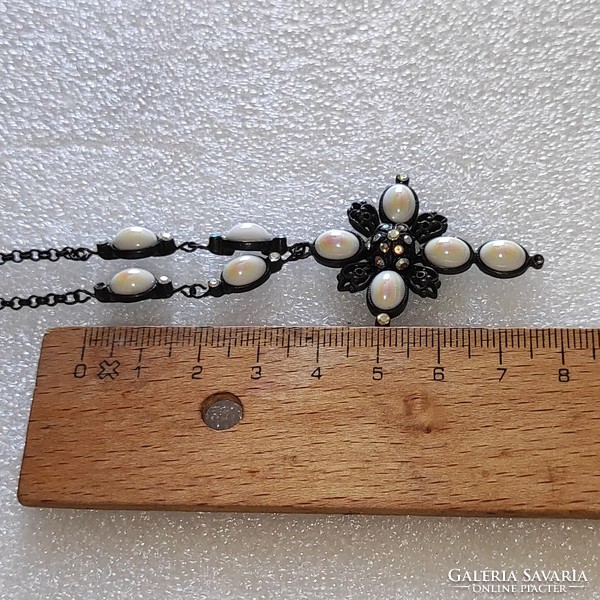 Porcelain decorative antique necklace/choker 40cm