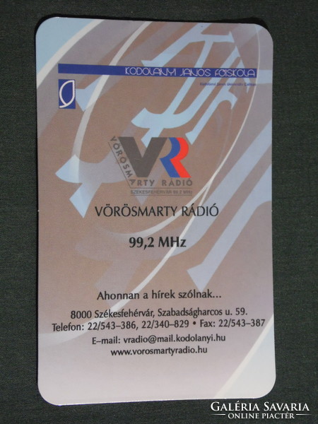 Card Calendar, János College in Kodalány, Vörösmarty Radio, Székesfehérvár, 2008, (6)