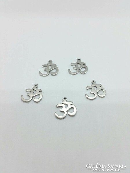 Stainless steel pendant om