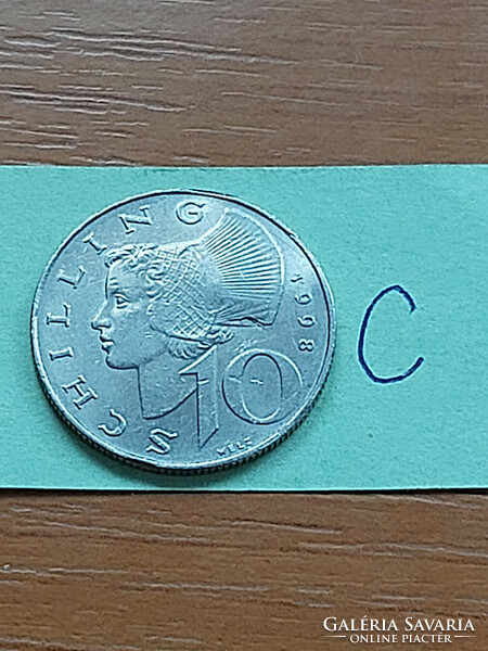 Austria 10 schilling 1998 copper-nickel #c