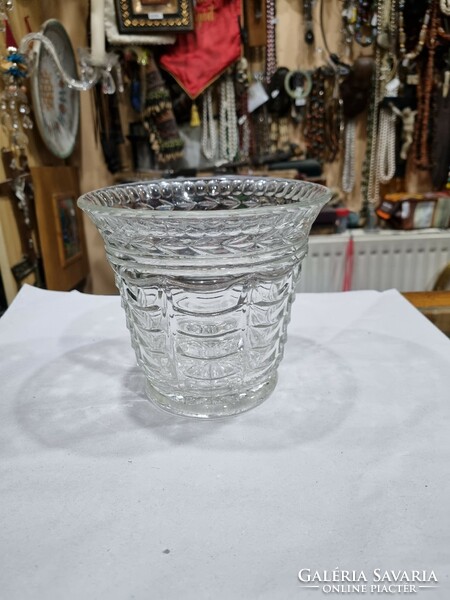 Old cast glass vase