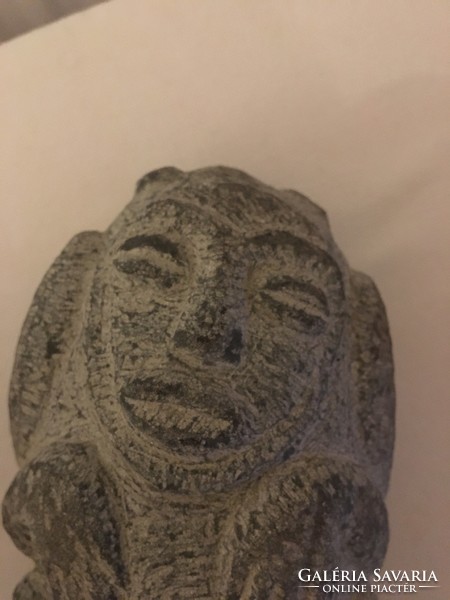 A monkey carved from stone