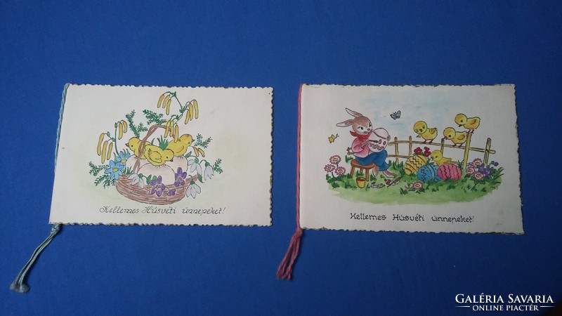 Két egyedi húsvéti képeslap 1960-as évekből