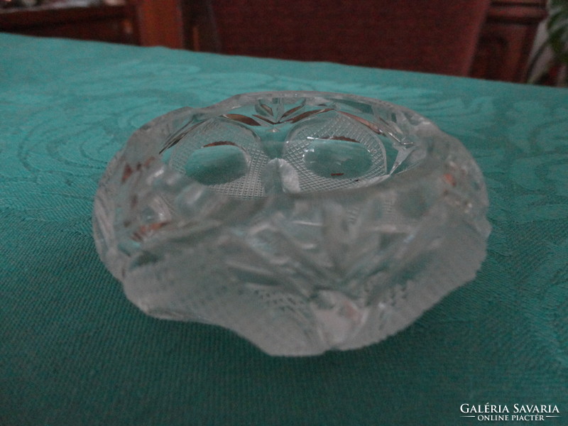 Lead crystal ashtray, small