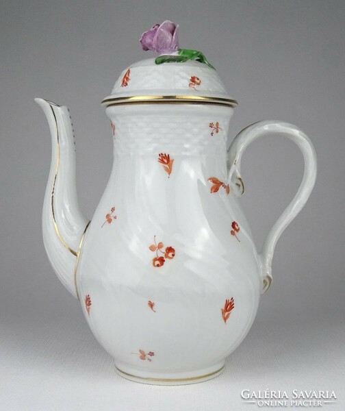 1Q491 old damaged large Herend porcelain tea pourer 21 cm