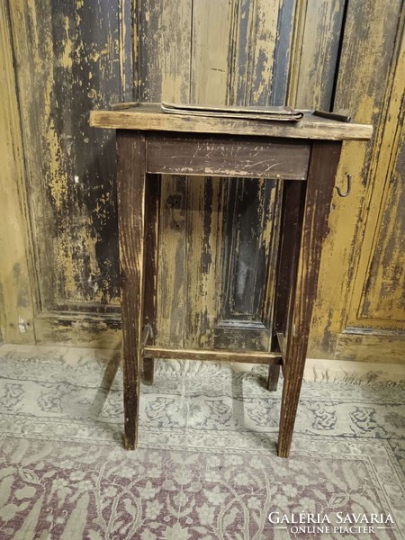 Small folding table, telephone table, from the beginning of the 20th century