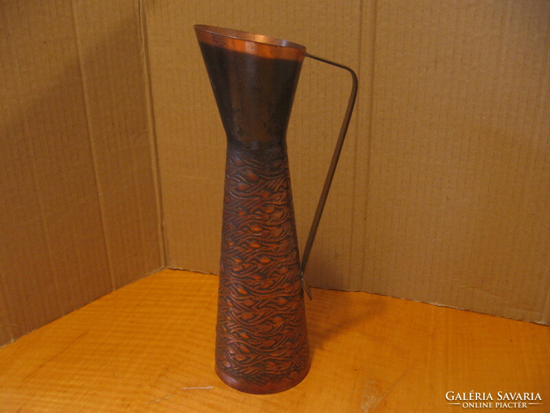 Retro Danish copper jug vase