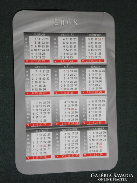Card calendar, hearing aid salon, Pécs, 2008, (6)