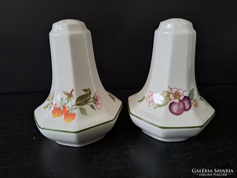 Johnson brothers fresh fruit ceramic salt and pepper shaker