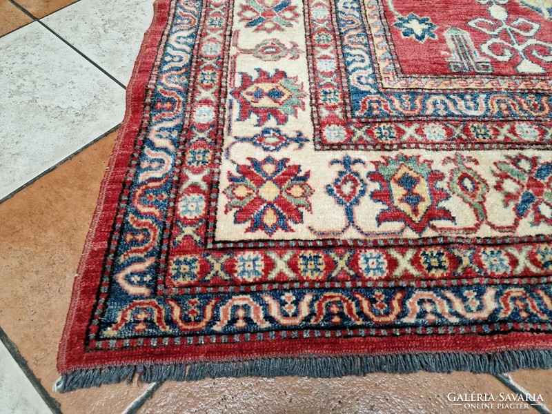 Afghan Kazakh Ziegler Pattern 230x340 Hand Knotted Wool Persian Rug bfz576