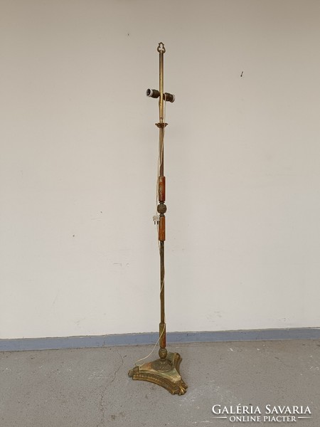 Antique floor lamp patinated copper cast base with onyx inlay floor lamp without shade 412 8416