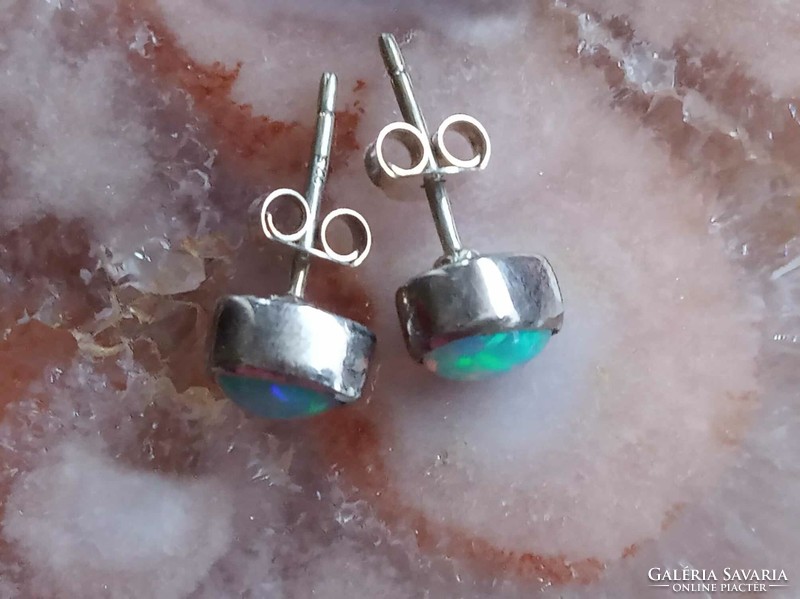 Ethiopian opal earrings 925 sterling silver