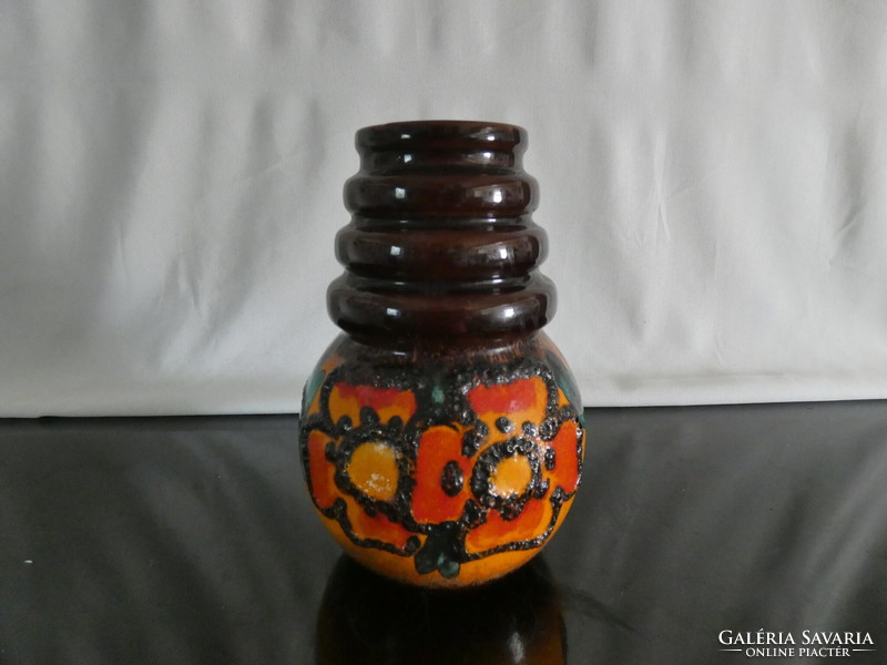 Scheurich vase hippy flower vase with model number 269-22 beautiful West German vase 1970