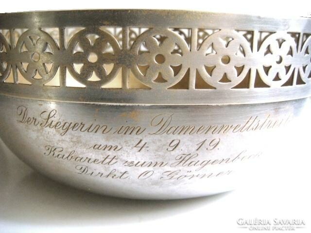 WMF Germany ezüst arany színű Ritter & Co relikvia, asztalközép 1919