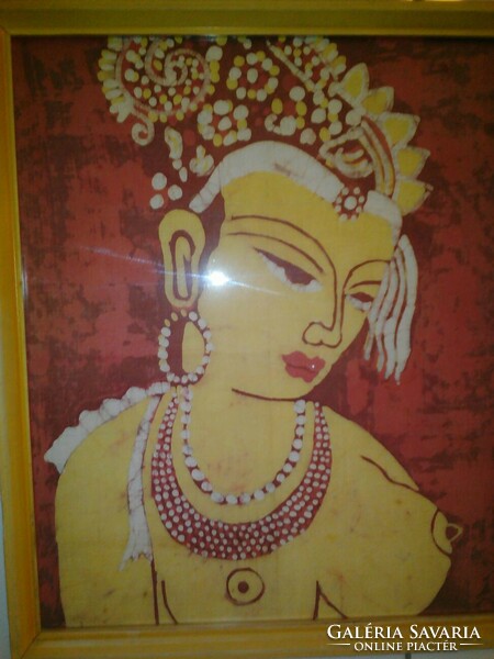 Indian silk painting