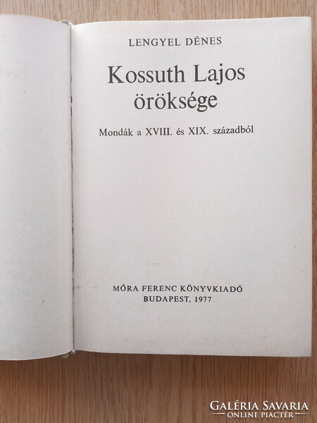 The legacy of Polish nobleman - Louis of Kossuth - legends of the 18th century. And the xix. From the century