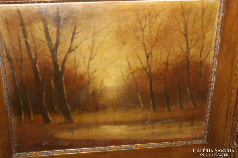 Antique signed painting 936