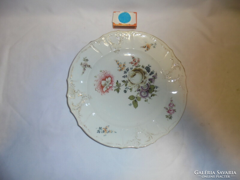 Meissen porcelain flower plate - 25 cm