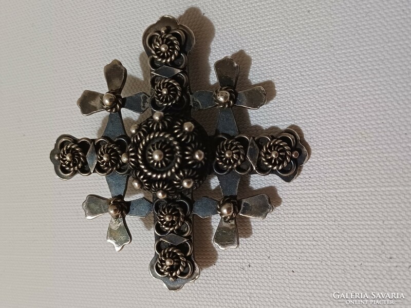 Silver brooch