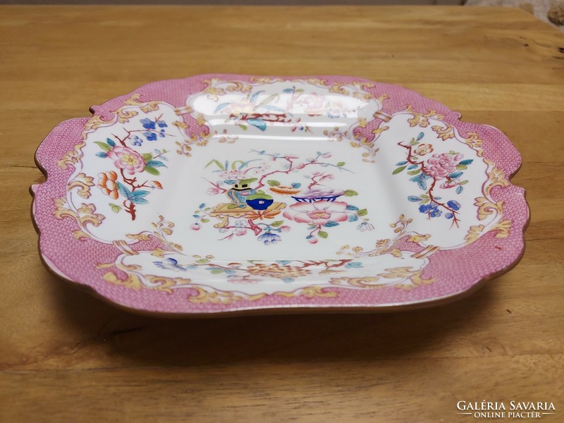 Antique English-style faience serving bowl