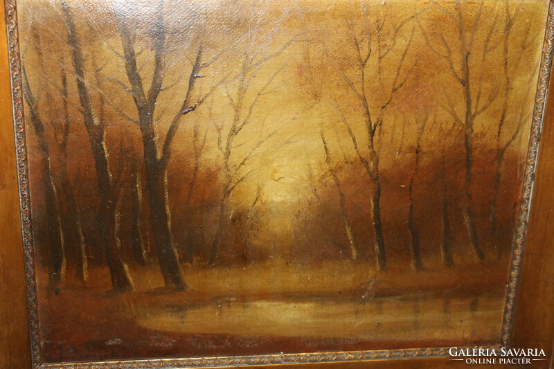 Antique signed painting 936