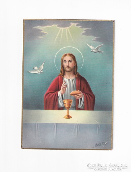 HV:29 Húsvéti Vallásos Üdvözlő képeslap 1945