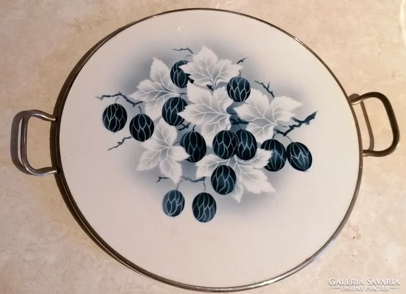 Ceramic retro tray, table centre