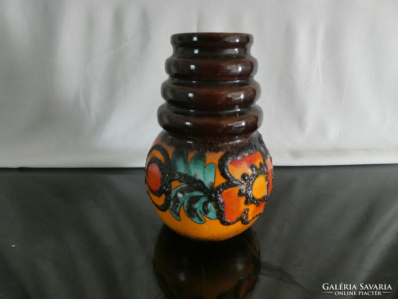 Scheurich vase hippy flower vase with model number 269-22 beautiful West German vase 1970