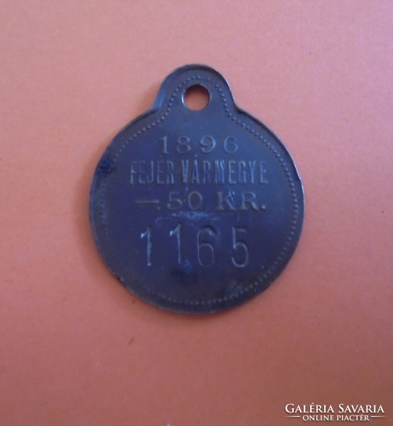 Kutyabarca, numbered 1896, Fejér county - rare!