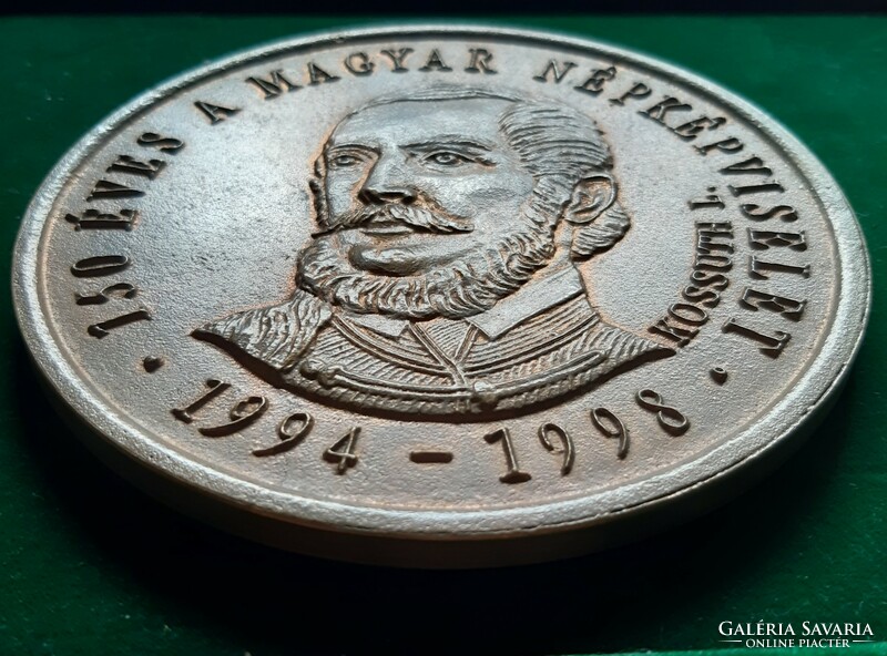 György Bognár: Plaque of Louis Kossuth, large model of minted medal