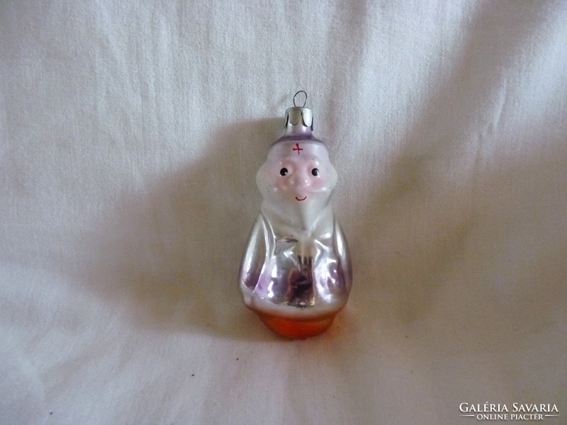 Old glass Christmas tree decoration - doctor! (