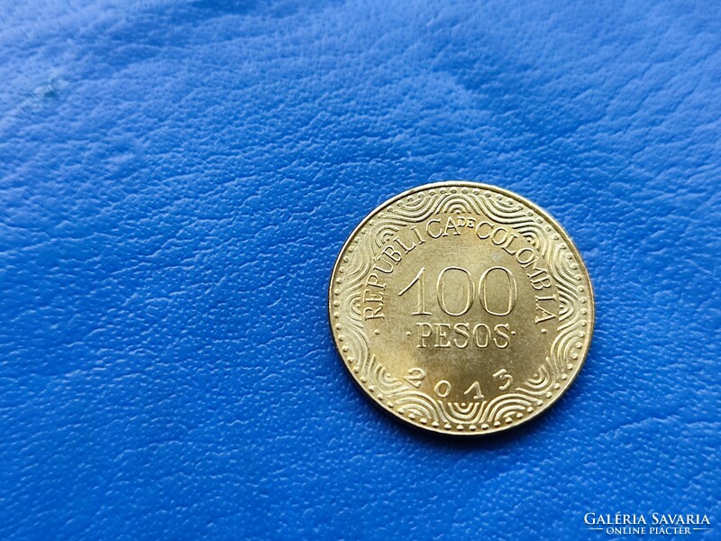 Colombia 100 pesos 2013 oz! Flower! Rare