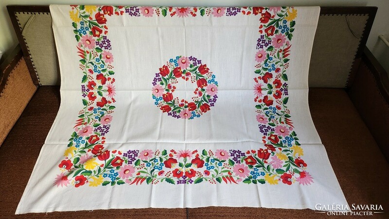 Large printed tablecloth