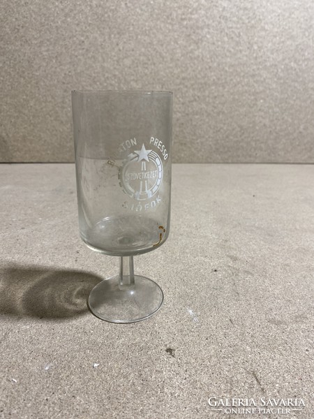 Vintage boros pohár, Siófok, 16 x 10 cm-es nagyságú. 3075